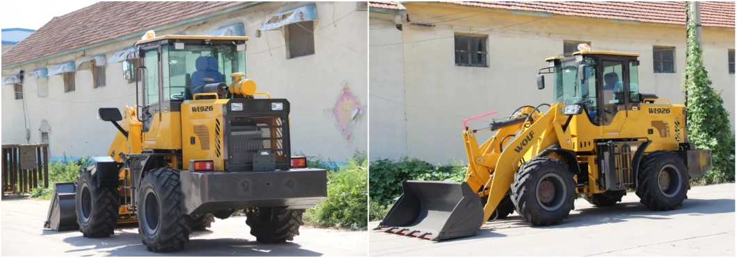 Chinese Wolf Wl926 with 4WD CE/TUV 2 T/Ton Hydraulic Wheel Loader Price for Uruguay/Sales/Hire/Garden/Farm