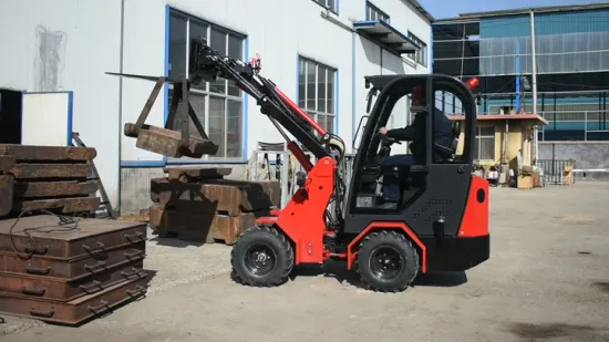 Europa Klein-/Mini-Kompakt-4WD-Knickgelenk-Frontendtraktor 1 Tonne/1,5 Tonne/2 Tonne Teleskopausleger-Radlader für Landwirtschaft/Bau/Gartenarbeit